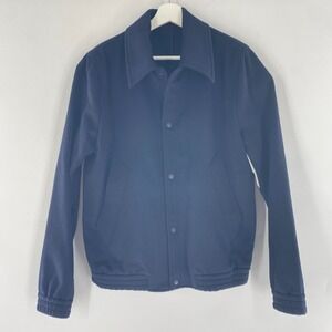 NWT Ami Paris Alexandre Mattiussi Wool Bomber Jacket Dark Navy Sz S NEW